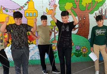 جلسه دانش آموزان فعال انجمن اسلامی متوسطه اول آشخانه 