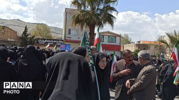 مراسم اربعین رهبر انقلاب  در خرم آباد