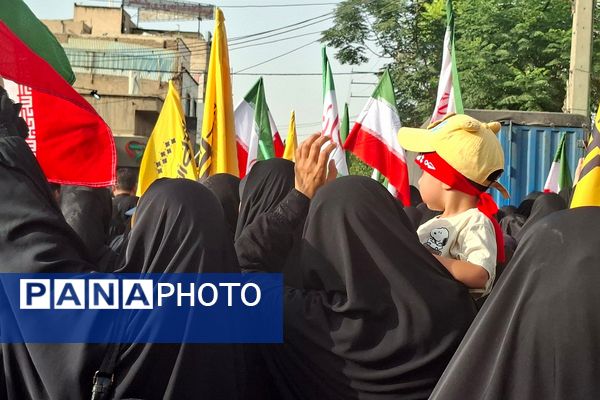 مردم قرچک در سوگِ سردار شهید حسن خوانساری 