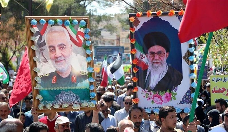 حضور پرشور مردم شهرستان‌های استان کرمان در راهپیمایی روز جهانی قدس/فیلم