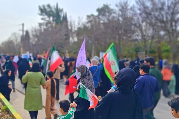 راهپیمایی یوم الله ۲۲ بهمن در شهرستان باشت با حضور گرم مردم
