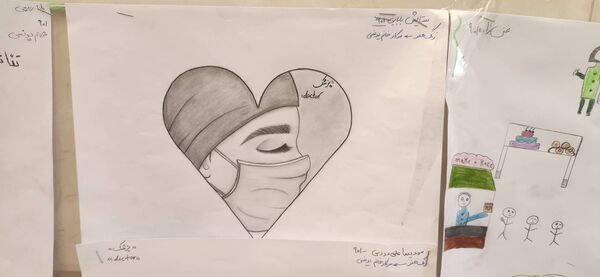 دانش‌آموزان «محبوبه دانش» انتخاب رشته را رنگ‌آمیزی کردند