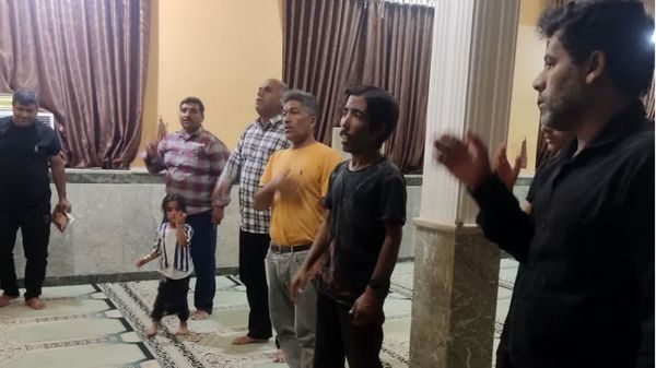 عزاداری شهادت امام جواد(ع) در محله دهنو رویدر