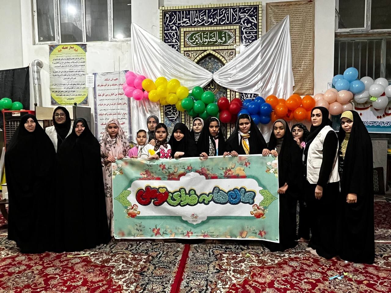 مراسم اعتکاف در مسجد امام حسین بلوار توس منطقه تبادکان مشهد