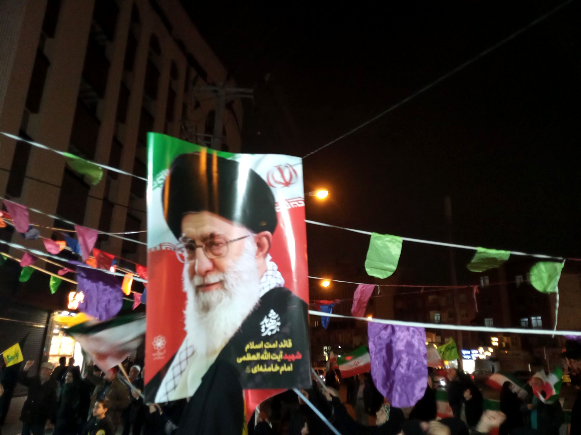 اجتماع مردمی میدان حجاب مشهد