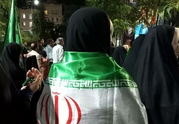 خروش ملت مبعوث شده و با بصیرت شهر فردوسیه در حمایت از حزب‌الله لبنان