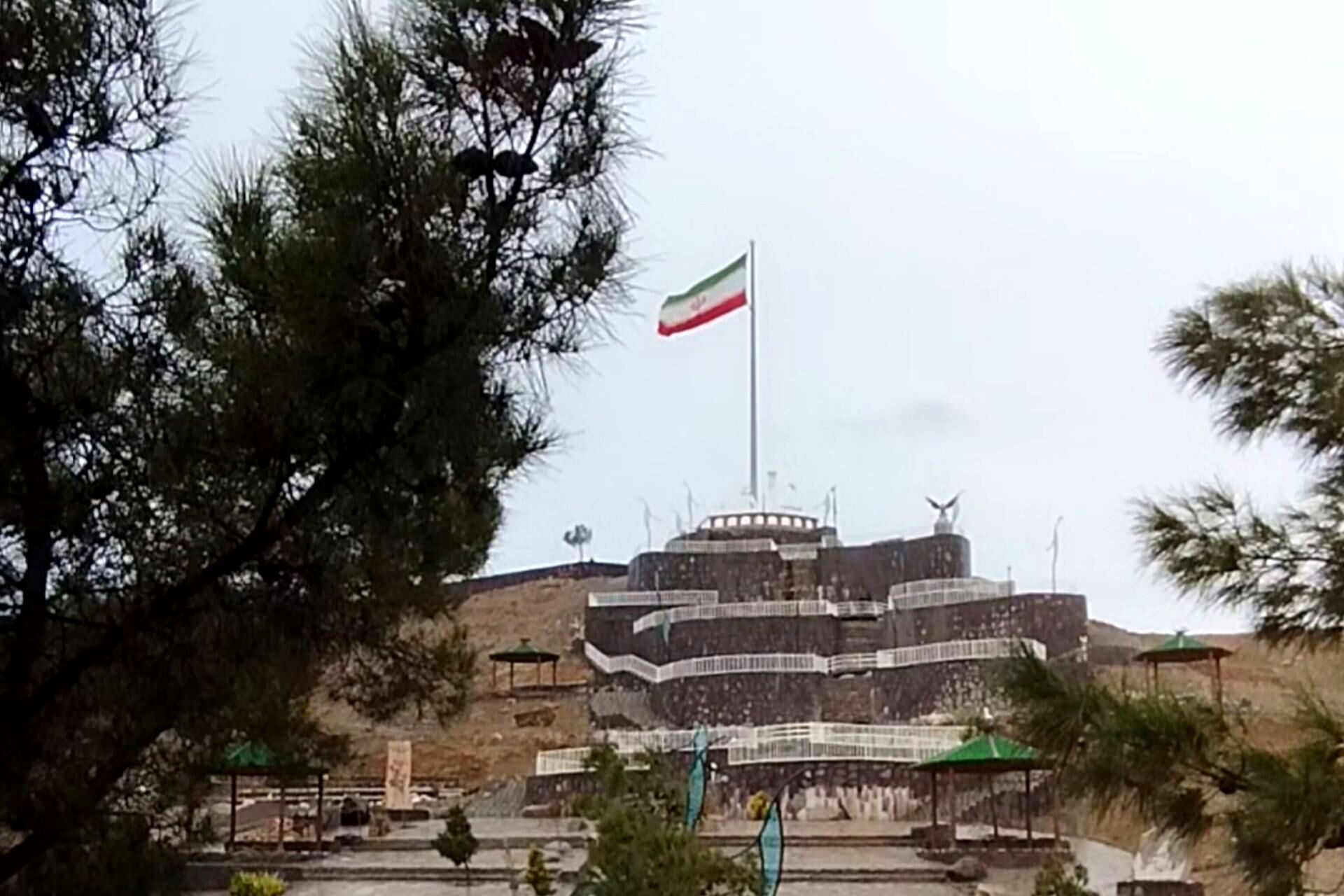 جلوه هایی از باران پاییزی در کاشمر