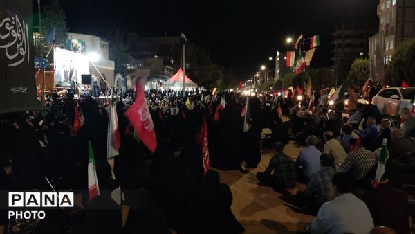 حضور پر شور مردم حماسه ساز نیشابور در شب صد و شصت و پنجم 