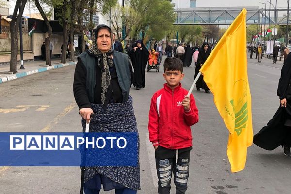 راهپیمایی روز قدس در ناحیه دو شهرری 