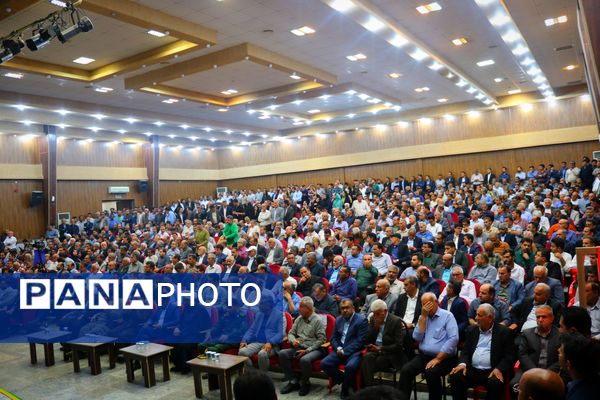 مراسم تکریم و معارفه فرماندار شهرستان لامرد