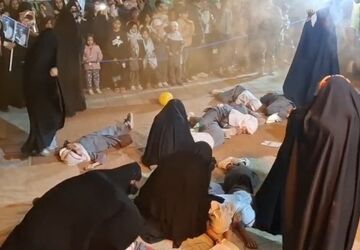 نمایشی به یاد دانش آموز مفقودالاثر شهید ماکان نصیری در شهر آوه
