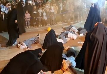 نمایشی به یاد دانش آموز مفقودالاثر شهید ماکان نصیری در شهر آوه
