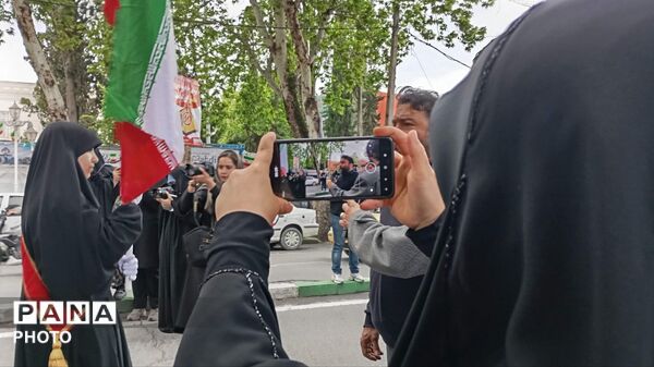 رژه اقتدار دختران معصومی در گرگان