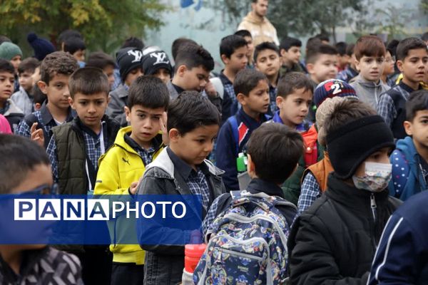 صبحگاه دانش در دبستان خیراندیشان گرگان