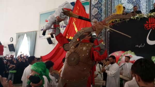مراسم شیرخوارگان حسینی در مصلی بزرگ امام علی(ع) شهرستان ساوه
