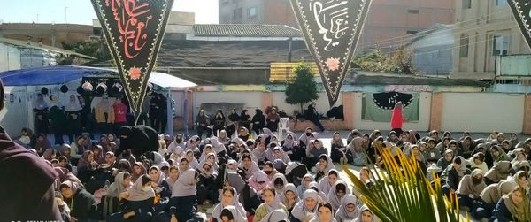 مراسم ایام فاطمیه در دبیرستان نجم قائمشهر