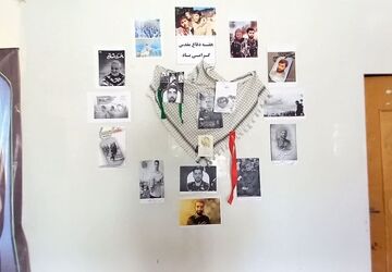 گرامیداشت هفته دفاع مقدس در مدرسه محدثه منطقه ده‌محسن

