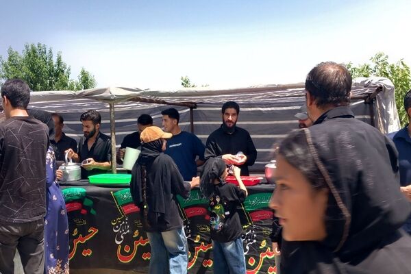 عزاداری اربعین در روستای درویشان
