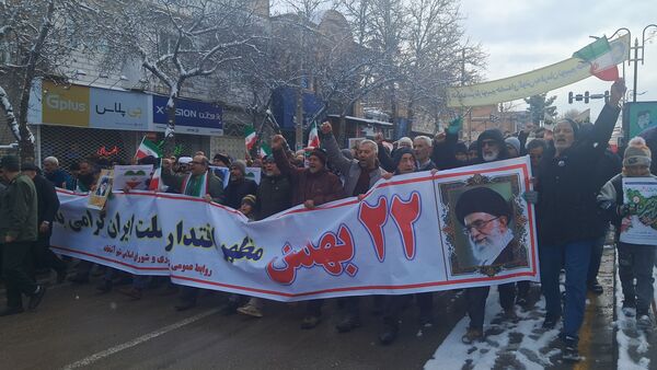 راهپیمایی ۲۲ بهمن در آشخانه
