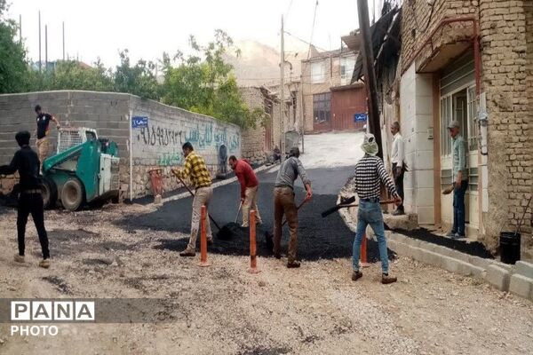 آسفالت کوچه‌های فرعی خیابان‌های شهر بار