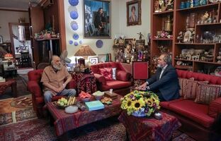 رائد فریدزاده به دیدار داریوش ارجمند رفت