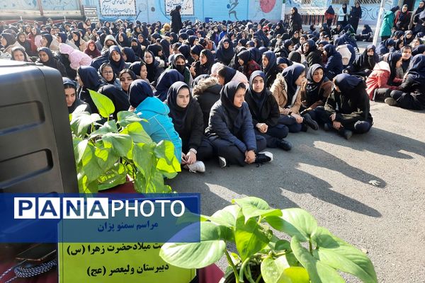 مراسم پخت سمنو در مدرسه حضرت ولیعصر(عج) ناحیه یک شهرری