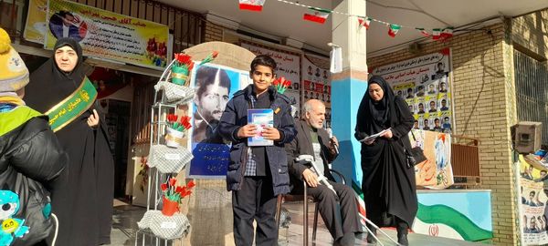 طرح‌ملی‌لاله‌های‌روشن و یادواره شهدای دانش آموز در مدرسه هیات امنایی فرهنگ و  مدرسه شهید رجایی شهرستان قدس