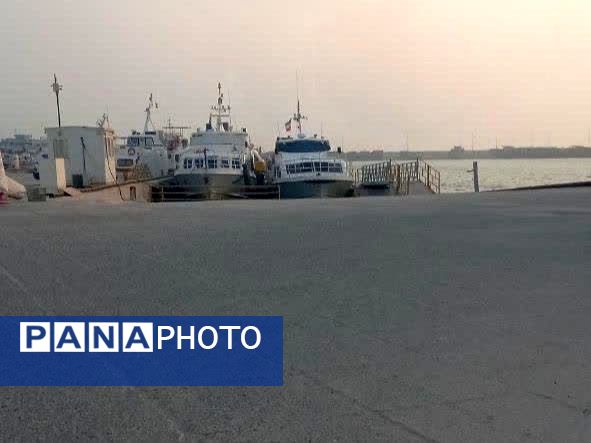 جلوه‌ای از زیبایی اسکله بندر چارک