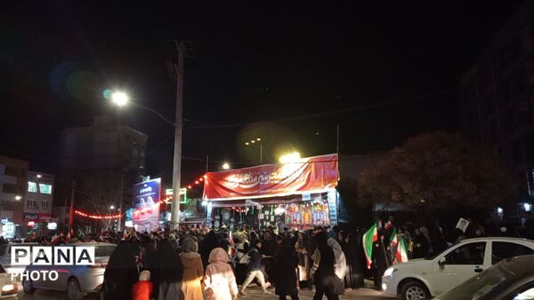 تجمع مردم بصیر نیشابور در شب هفتم شهادت رهبر انقلاب