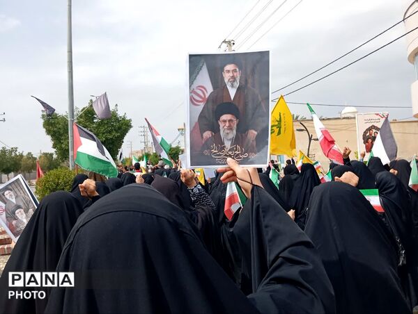 راهپیمایی روز قدس در شهر لطیفی لارستان