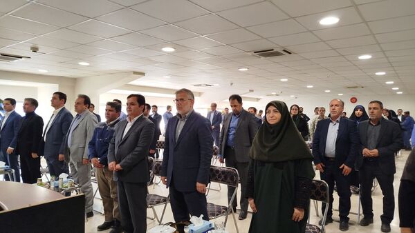 آیین افتتاح نیروگاه یک مگاواتی برق خورشیدی در البرز