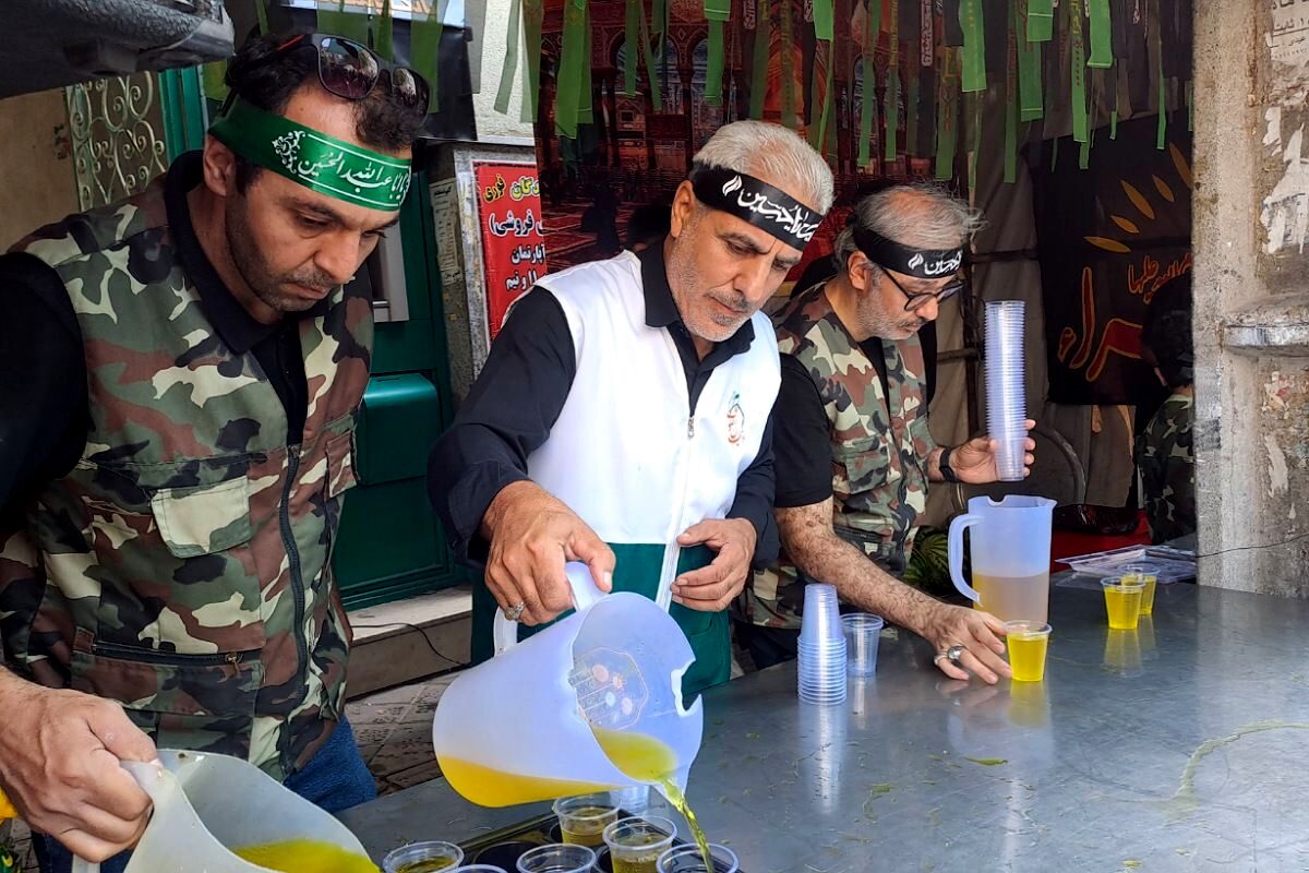 طنین فریاد «لبیک یا حسین(ع)» در پیاده‌روی باشکوه جاماندگان اربعین حسینی در شهرستان قدس