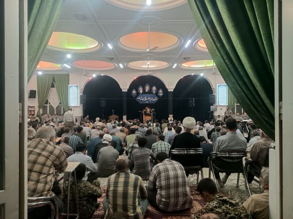 مراسم نخستین سالگرد شهادت شهدای خدمت در مسجد الهادی نیشابور 