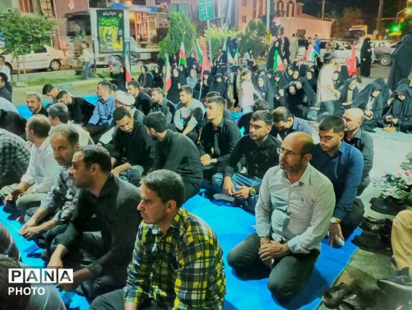  کامیاران؛ تجمع شبانه ایستادگی در پیمان ولایت