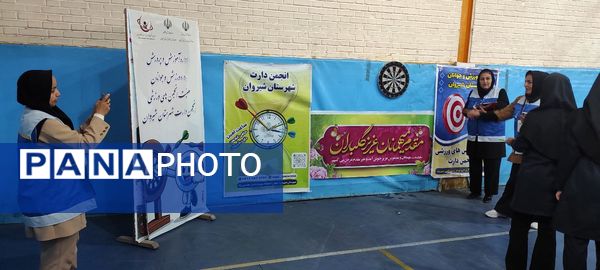 برگزاری مسابقه استعدادیابی دارت در اردوی تمشک دختران شهرستان شیروان
