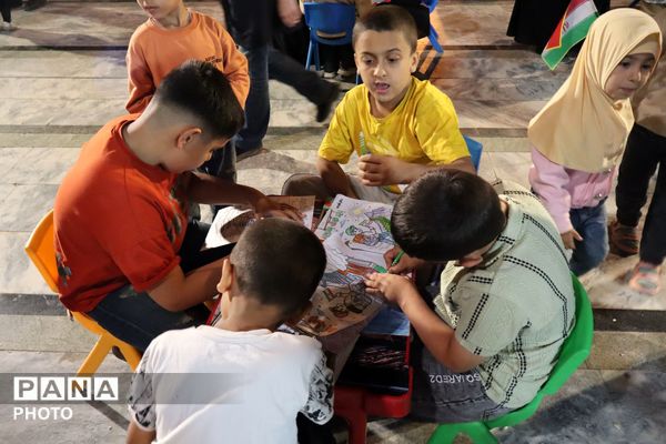 گذری بر موکب حضرت زهرا و غرفه کودک در مسجد جامع  