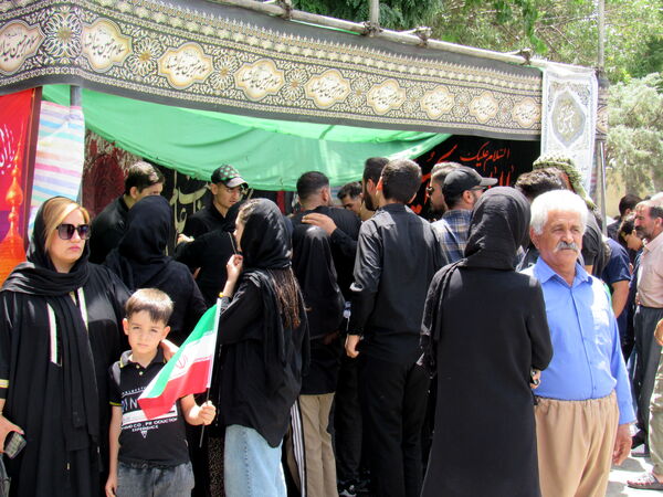 مراسم تاسوعای حسینی در کامیاران 