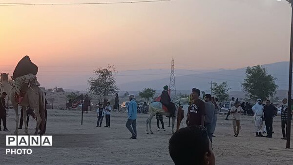حرکت نمادین کاروان حضرت اباعبدالله الحسین(ع) در روستای رضوان 