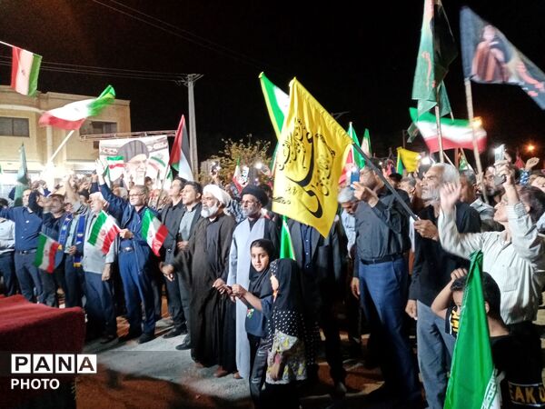 مردم فین هرمزگان با آرمان‌های انقلاب اسلامی