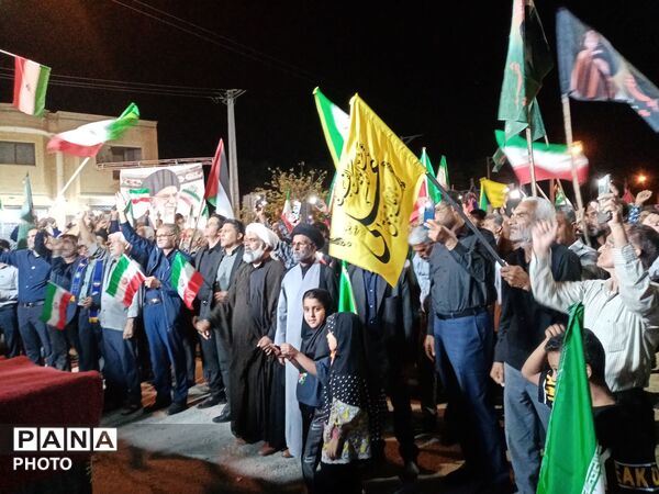 مردم فین هرمزگان با آرمان‌های انقلاب اسلامی