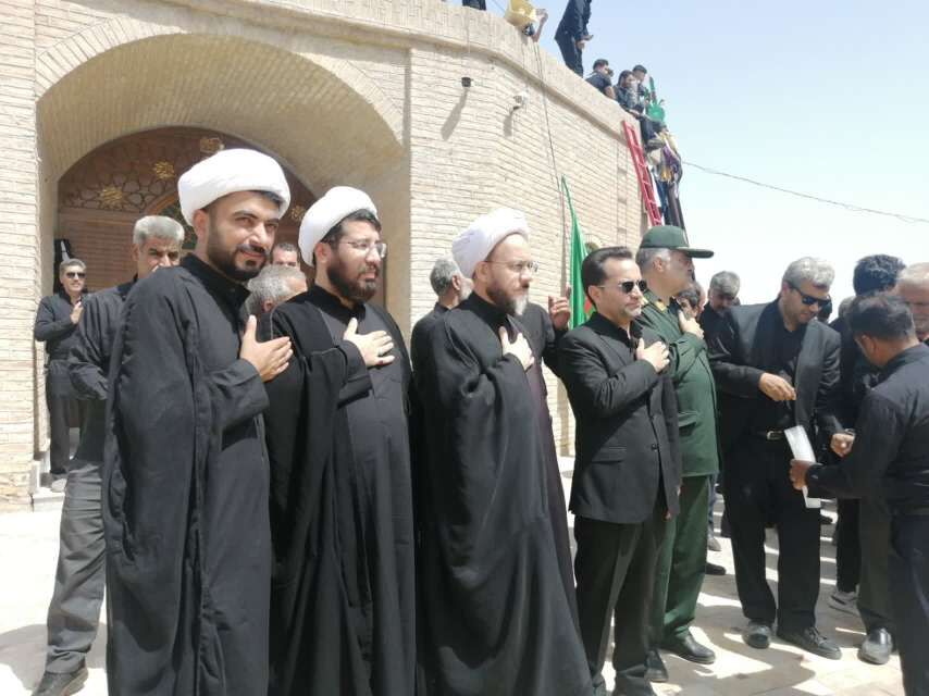 امامزاده سین حسن روستای میرآباد، میزبان مسئولان شهرستان خلیل‌آباد