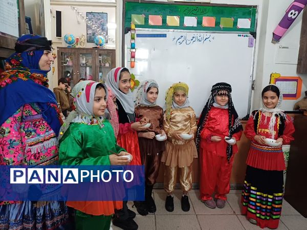 برگزاری جشن چهارشنبه سوری ایمن  در دبستان سارا شهرستان ملارد 