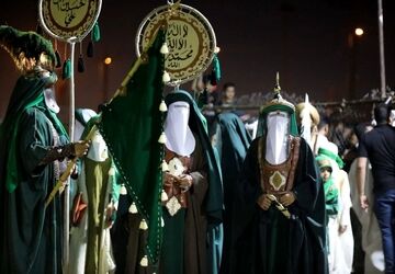 اجرای آیین سنتی شبیه‌خوانی در شهر بُستان