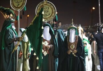 اجرای آیین سنتی شبیه‌خوانی در شهر بُستان