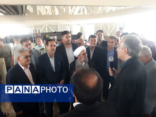 آیین افتتاح طرح آبیاری نوین مزرعه تعاونی در روستای اسلام آباد شهرستان سملقان