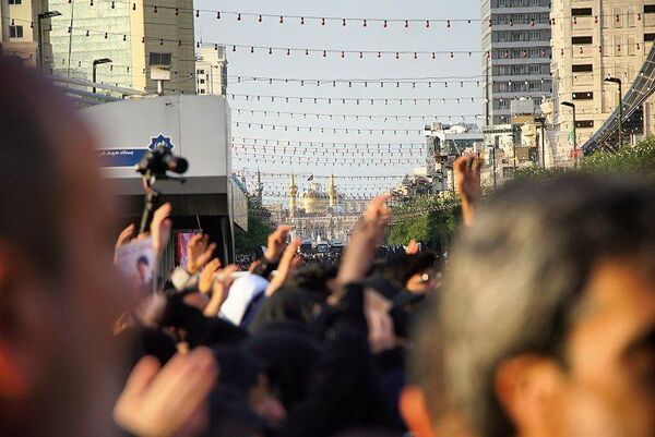 اجتماع مردم مشهد در فراق سید الشهدای خدمت 