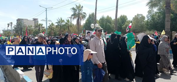 حضور پرشور مردم بندرعباس در راهپیمایی روز جهانی قدس