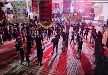 عزاداری شب هشتم ماه محرم در شهر بار 