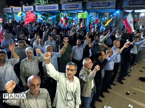 نود شب استقامت و پایداری مردم رجایی شهر کرج