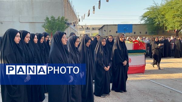 مراسم استقبال و تشییع پیکر پاک شهید گمنام در شهرستان دهلران 